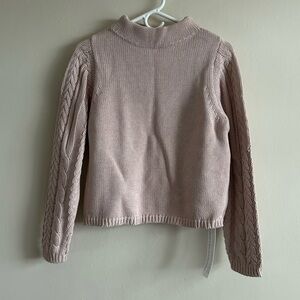 Poetry Blush Pink Knit Mock Neck Sweater Size 4
